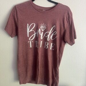 Rustic United Bride Tribe T-Shirt Bridal Party Wedding Graphic Tee‎ S